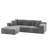 Boneless 108" L-Shaped Compression Sectional Couch with 3 Seats, Wide Modular Sofa for Living Room-108953985