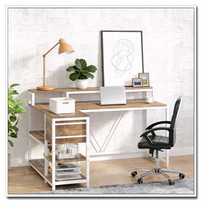 Bureau d'écriture, bureau en L