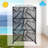 Kozyard Metal Privacy Screen Decorative Outdoor Divider with Stand Panels