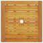 Set Of 2 Natural Wood Solid Acacia Wood 60 Cm Table Length