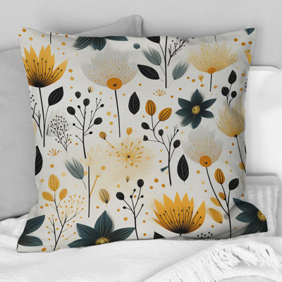 Floral Throw Pillow