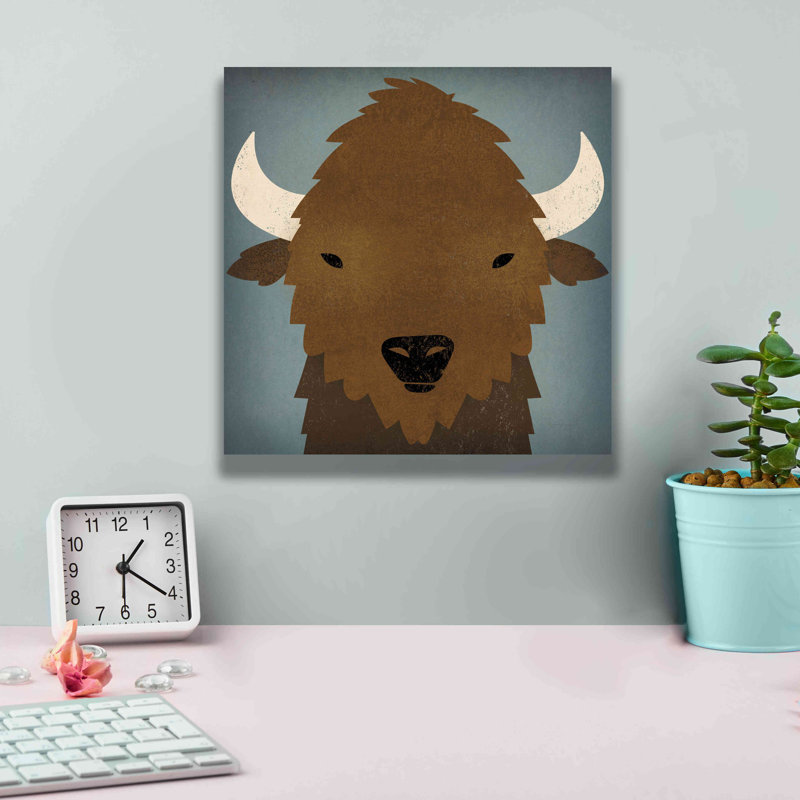 «Buffalo II» par Ryan Fowler, H 12 po x l 12 po x P 0,75 po