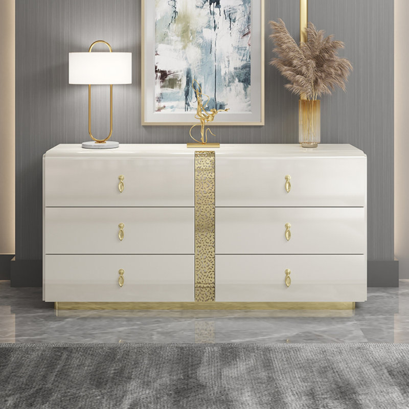 Buffet crème, H 35,43 po x l 55,12 po x P 15,75 po