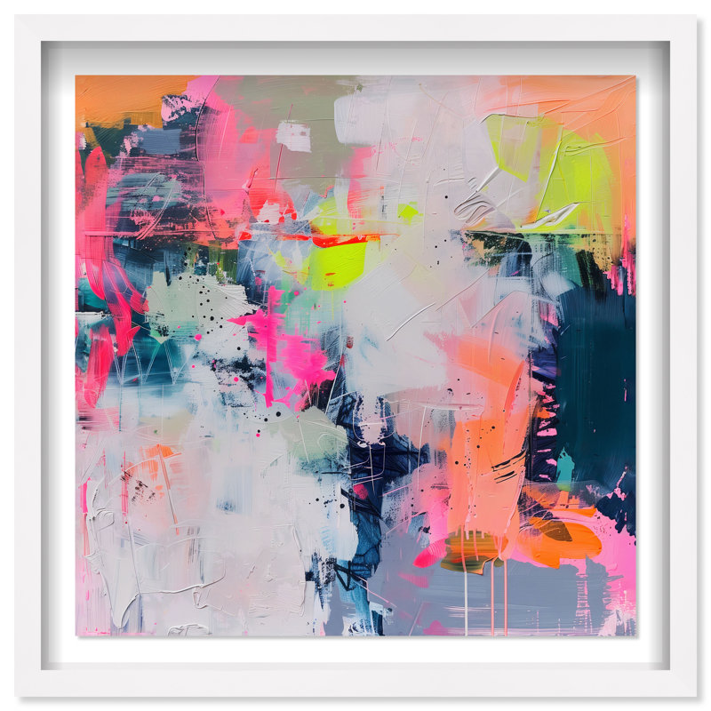 Pastel Luminance II Shadowbox Abstract Print by Oliver Gal, Black Frame, 12 x 12, White Frame, 17.5"H x 17.5"W