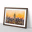 Yellow New York Skyline - Picture Frame Painting Print-56739543-56739542