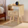 End Table With Rattan Drawer