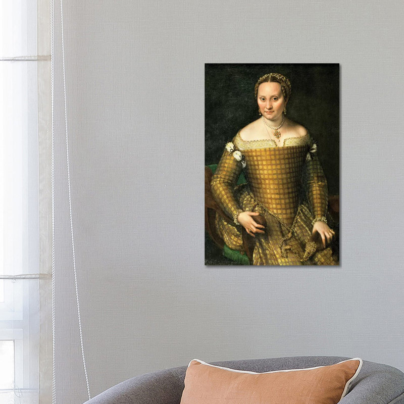 Portrait Of The Artist's Mother, Bianca Ponzoni Anguisciola, 1557 by Sofonisba Anguissola - Wrapped Canvas Painting