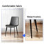 Chaise d'intérieur, deux chaises de salle à manger, chaises de cuisine, chaises de salle à manger avec pieds en métal