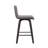 26” Faux Leather Wooden Swivel Bar Stool-938061279