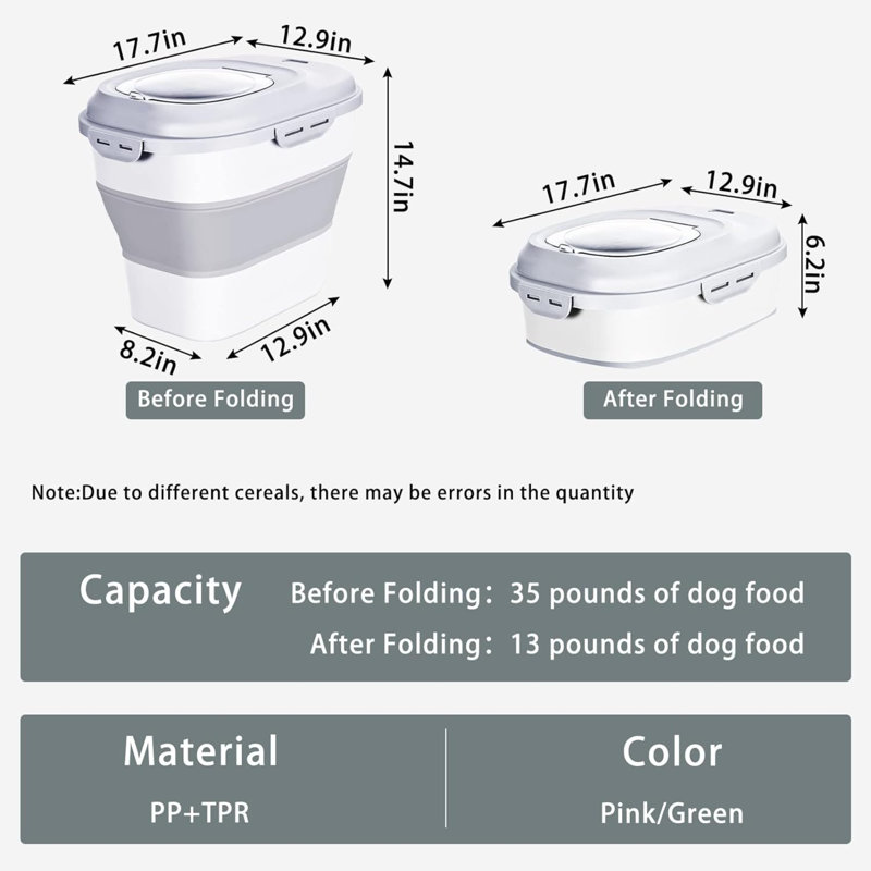 Polypropylene Food Storage Container, White