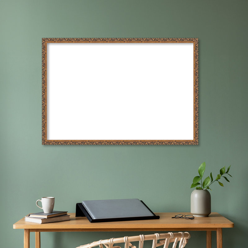 Antique Bronze Framed Dry Erase Magnetic Board Organization Boards, 26" H x 38" W