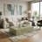 Modern Coffee Table with Faux Marble Design, Rectangular Block Coffee Table For Guest Room/Living Room, No Assembly Required-125045474