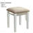 Transitional Style  1pc Vanity W/ Stool Set Core Design Storage Drawers Central Mirror Padded Stool White Finish Bedroom Furniture-925083230