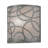 Fizz Deco Nickel Flush Mounted Sconce
