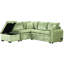Canapé modulaire de 84,81 po convertible, 2 coussins, Power and Ports-761827802