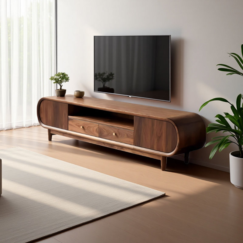 Black walnut solid wood TV Stand