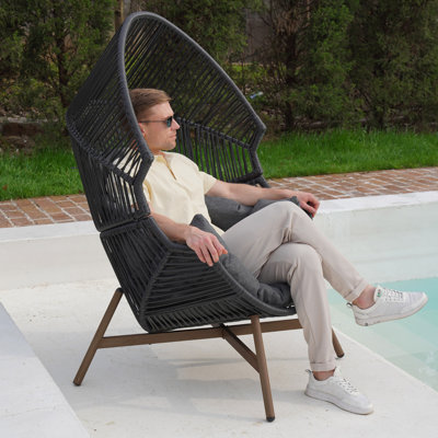 Renna Papasan Comfortable Chair With Cushion
