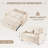Modern Linen Upholstered Reclining Sleeper Sofa Bed-1375822764