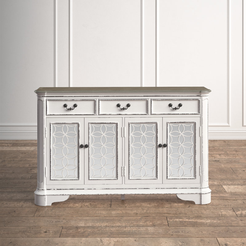Colchester 66'' Sideboard w/ Antique Mirrored Doors