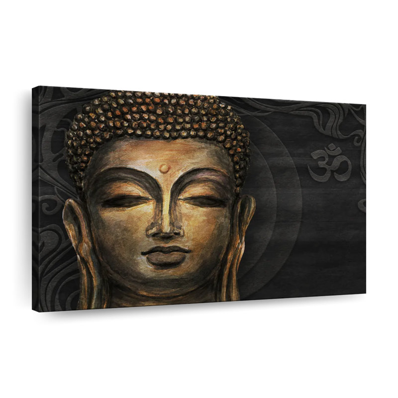 «Buddha Gautama Buddha Om», reproduction sur toile, H 8 po x l 12 po x P 1 po