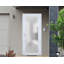 Façade extérieure avant porte en verre givré Fibre de verre givré / Manux 8102 Soie blanche / Portes d'entrée commerciales et résidentielles pour garage-l 30 po x H 80 po -Ins droite-98195745-98195742-98195741