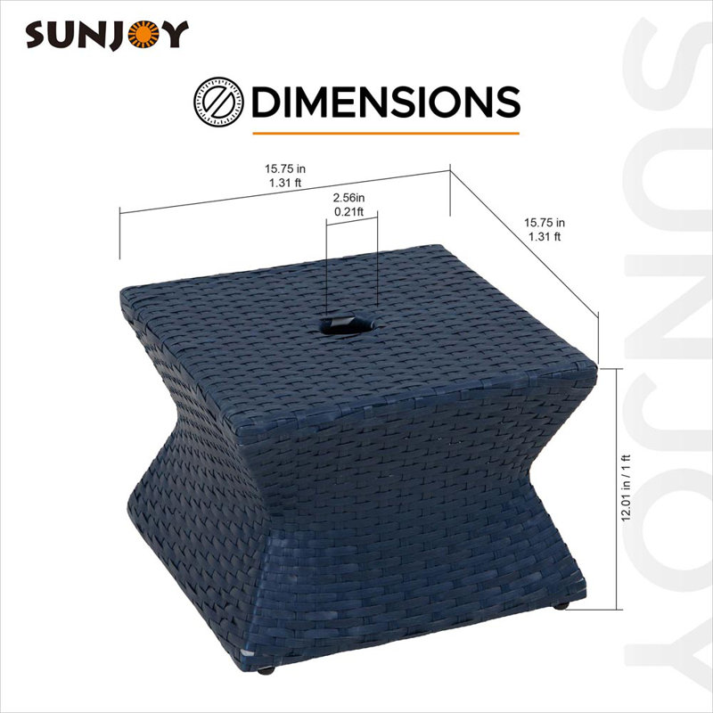Table d'appoint Sunjoy Pickford, Bleu marine