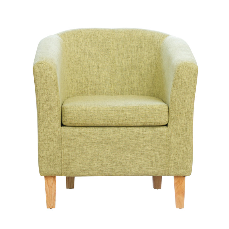 Viola Upholstered Barrel Chair, Green