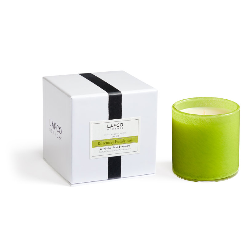 Rosemary Eucalyptus Scented Jar Candle, 3" H x 3" W x 3" D