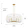 Ellie Chandelier In Modern With Bleached White Raphia Rope