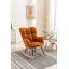Fauteuil oscillant confortable en peluche pour chambre de bébé et salon-2026697435