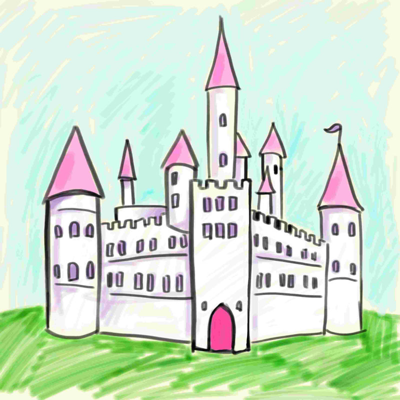 Kiddy Castle, H 12 po x l 12 po