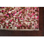 Tapis de couloir unique noué à la main 2 pi 7 po x 10 pi New Age rose / brun / blanc