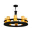 Greenbriar Oak 8 - Light Chandelier