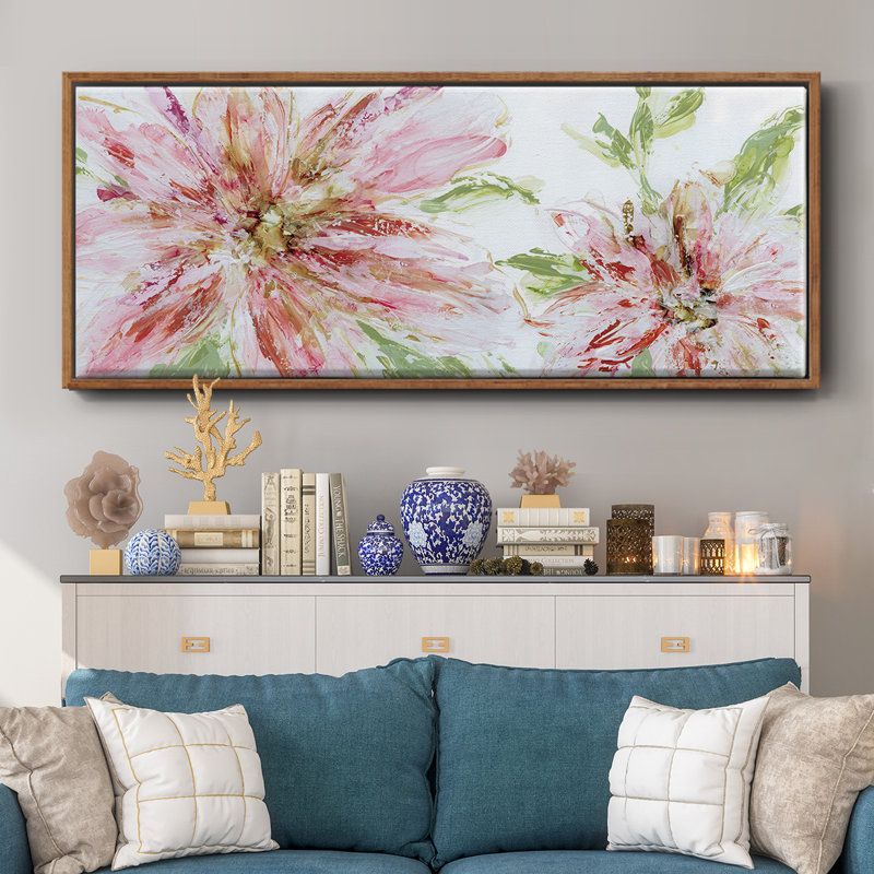 Floral Panache- Framed Canvas