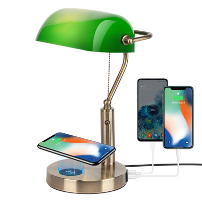 Metal Bankers Lamp