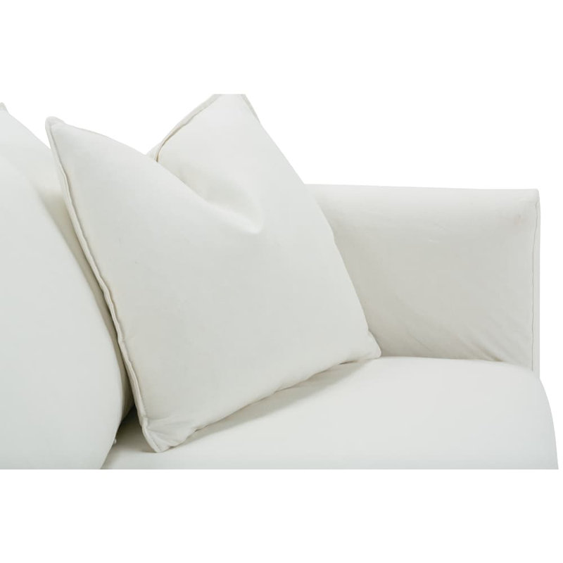 Alana Slipcovered Sofa, Chalk White Linen