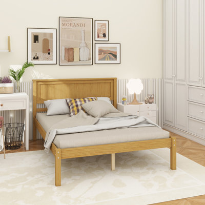 Lit plateforme avec tête de lit Chares