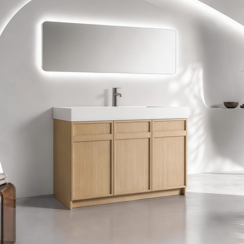 Bathroom Vanity with Resin Top, 48"