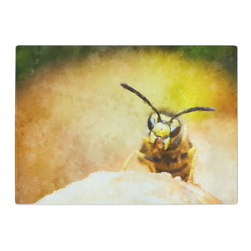 Wasp Painting Chopping Board, 0.4cm H x 28.5cm W x 39cm L