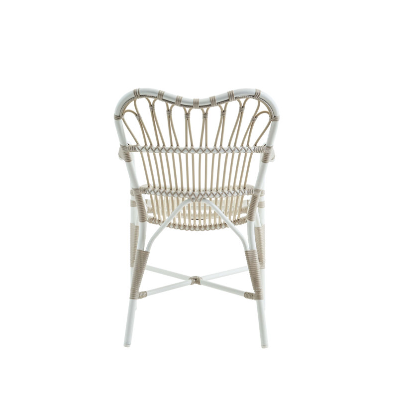 Margret Outdoor Dining Armchair, Dove White