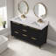 Meuble-lavabo en céramique 60 po avec dosseret, armoire de salle de bain pré-assemblée 60 po-1378550495