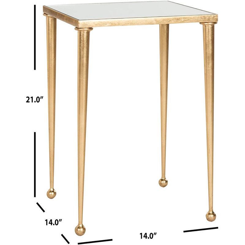 Oxendine Glass Top End Table