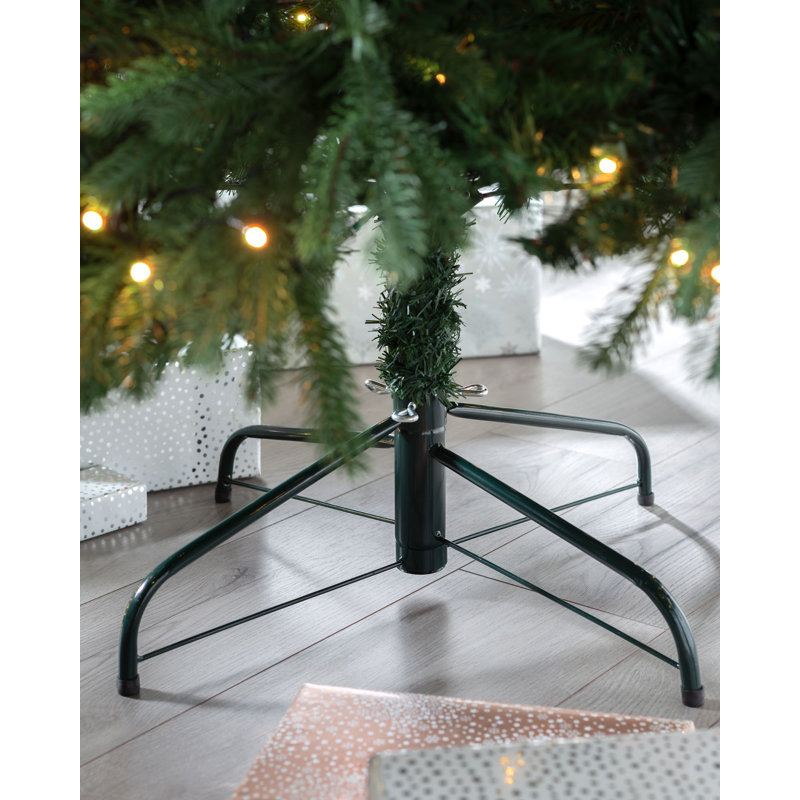 Lighted Artificial Pine Christmas Tree, 7.87ft H x 5.08ft W x 5.08ft D