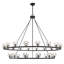 Lustre noir mat 30 lumières Rashana