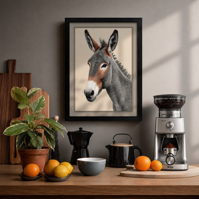 Gentle Donkey Rustic - Print