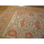 Beautifully Decorative Light Ivory Background Antique Turkish Oushak Rug