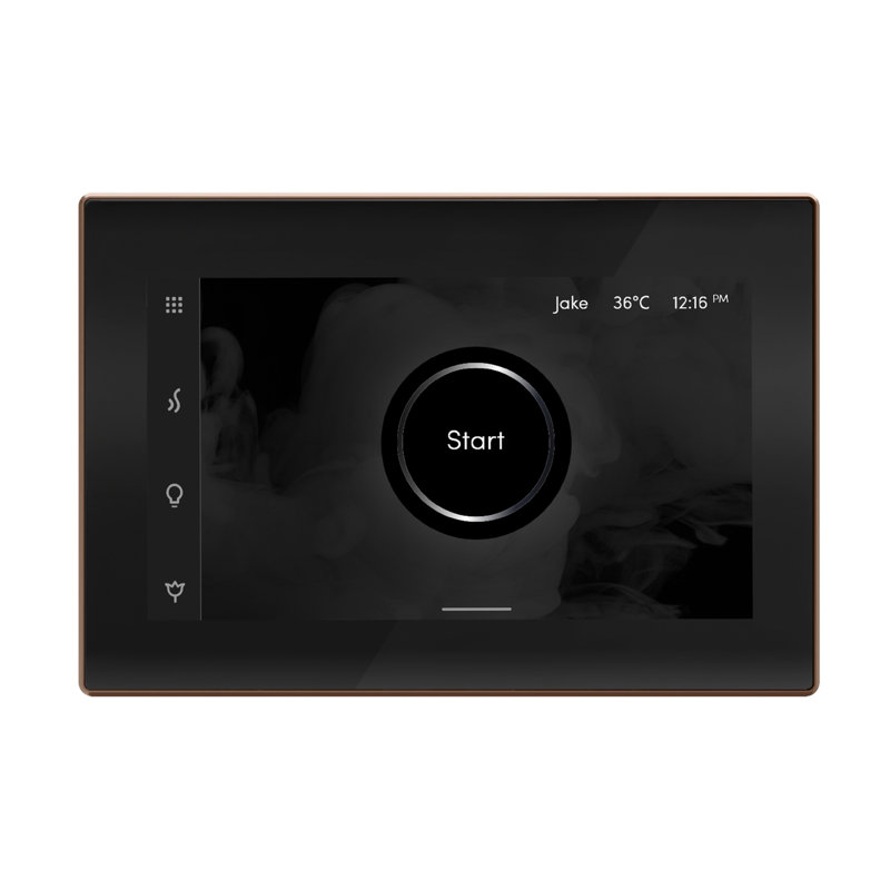 iSteamX Steam Shower Control and Steamhead, Black/Nouveau Bronze