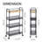 Metal Rolling Cart Utility Cart with Wheels-89309703