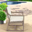 Ensembles de salle à manger de patio, chaises rembourrées modernes en bois d'acacia pour jardin de patio
