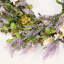 Couronne de fleurs artificielle 24 "printemps été été grappe de feuilles vertes artichaut fruit lavande baie de marguerite pour porte d'entrée